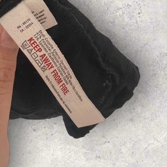 Intimately by Free People Black Velvet Burnout Babe Mini Dress Size M - Picture 10 of 14